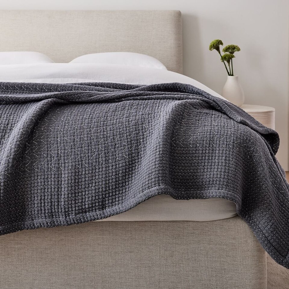 Mixed Herringbone Blanket West Elm Australia
